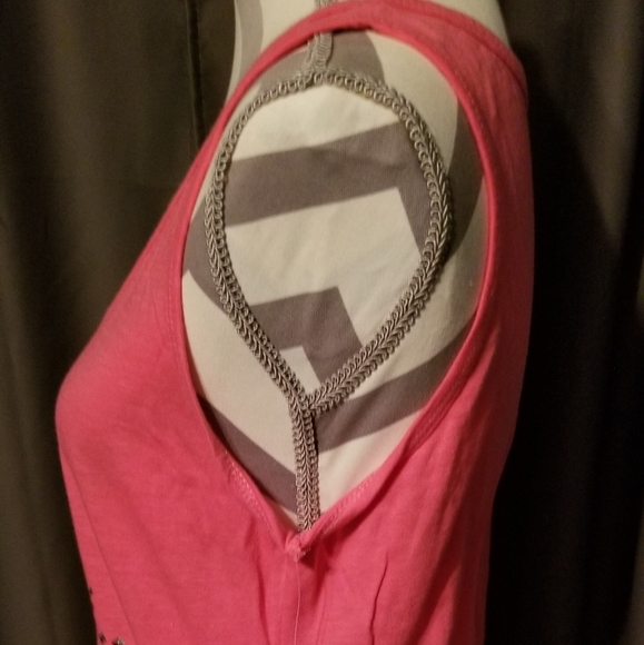 NWT BIT & BRIDAL TANK TOP WITH BLING & FRINGE. REALLY CUTE. - Picture 5 of 9